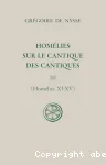 Homélies sur le Cantique des cantiques III (Homélies XI-XV) vignette